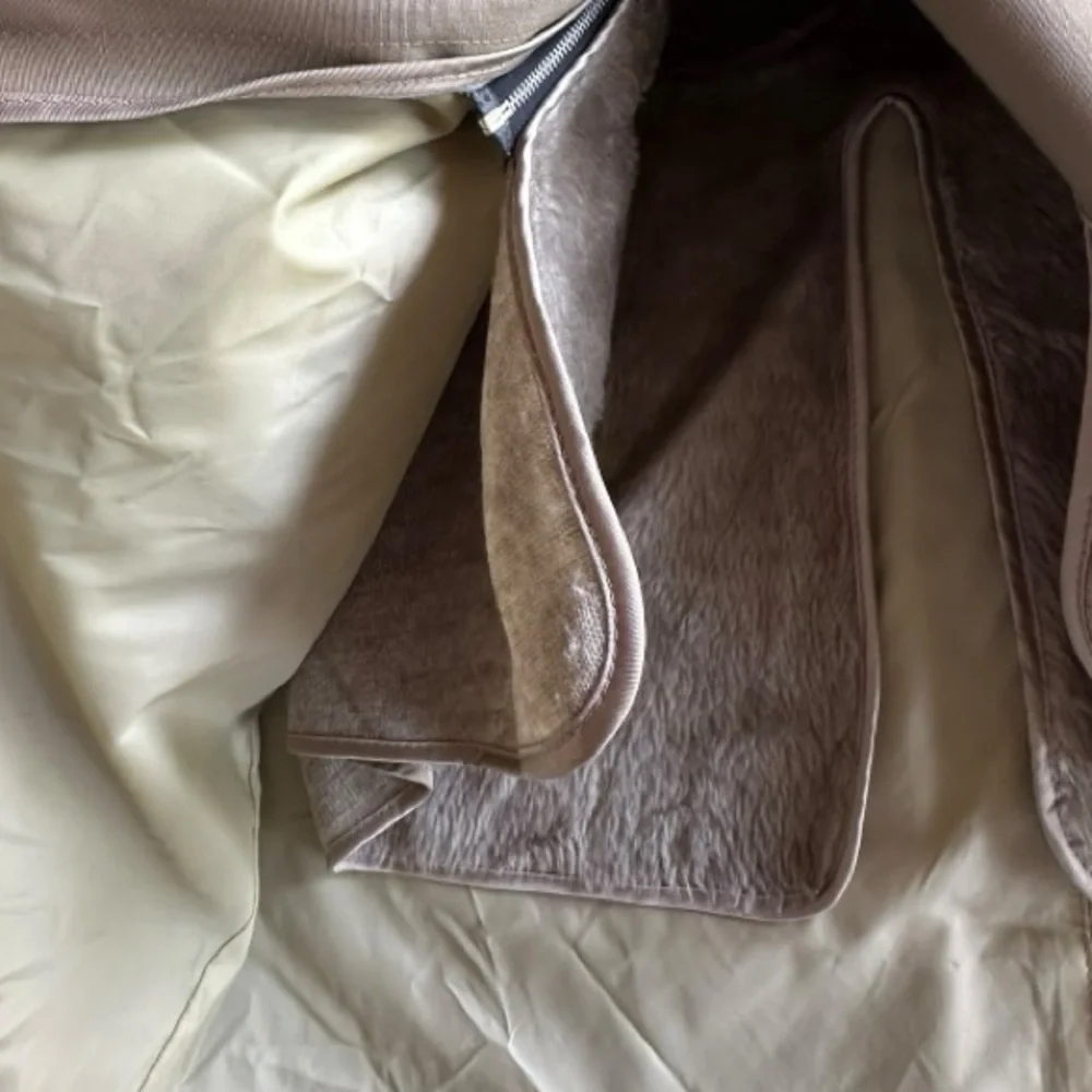 Clipper Mist Vintage Trench Coat • Khaki • Removable Fur Interior • Size 46 Reg. - Picture 6 of 8